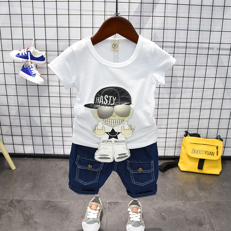 童装儿童短袖t恤夏季男童帅气韩版纯棉衣服1-8岁宝宝卡通半袖体恤