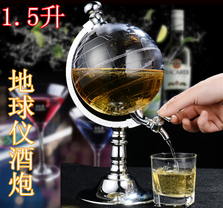 地球仪倒酒器分酒器啤酒机酒塔酒炮家用酒桶饮水机酒吧KTV用品 餐饮具 酒架 原图主图