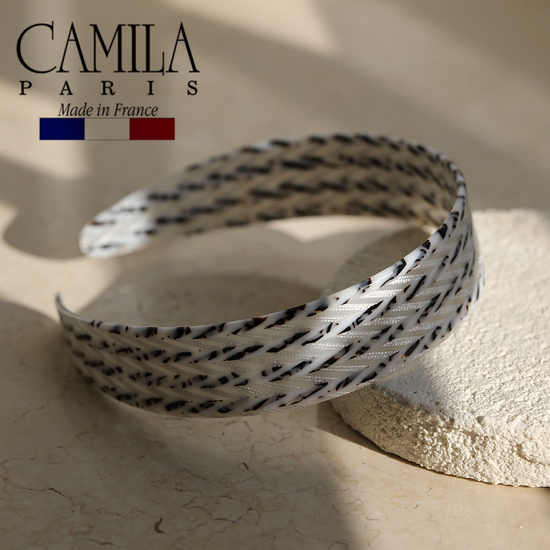 现货法国camila paris/卡蜜拉高档手工醋酸经典玳瑁色法式宽发箍