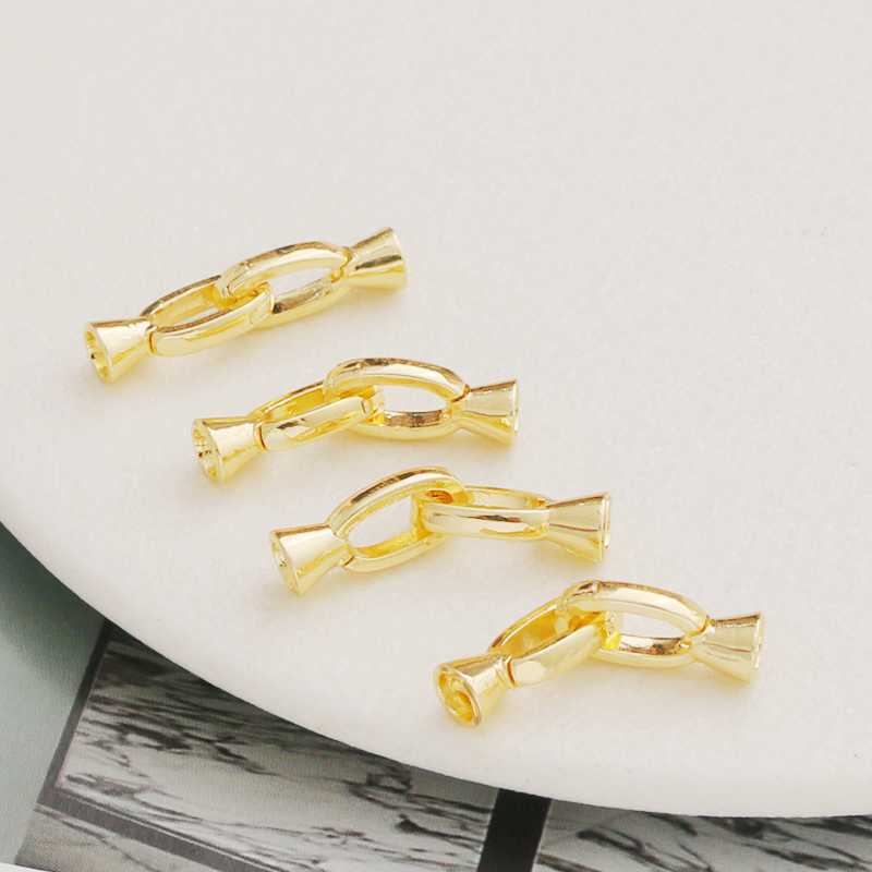 鹅姐扣子连接扣14K镀金保色