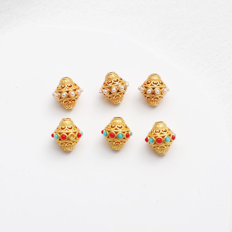 鹅姐蜻蜓眼尼泊尔隔珠10mm散珠