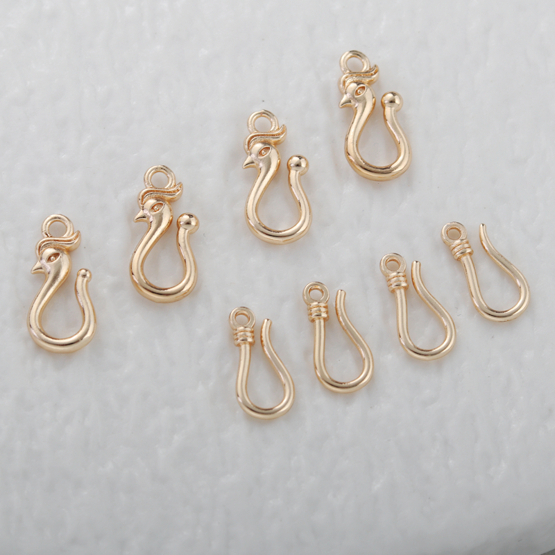 14K锆石简易耳钩diy饰品
