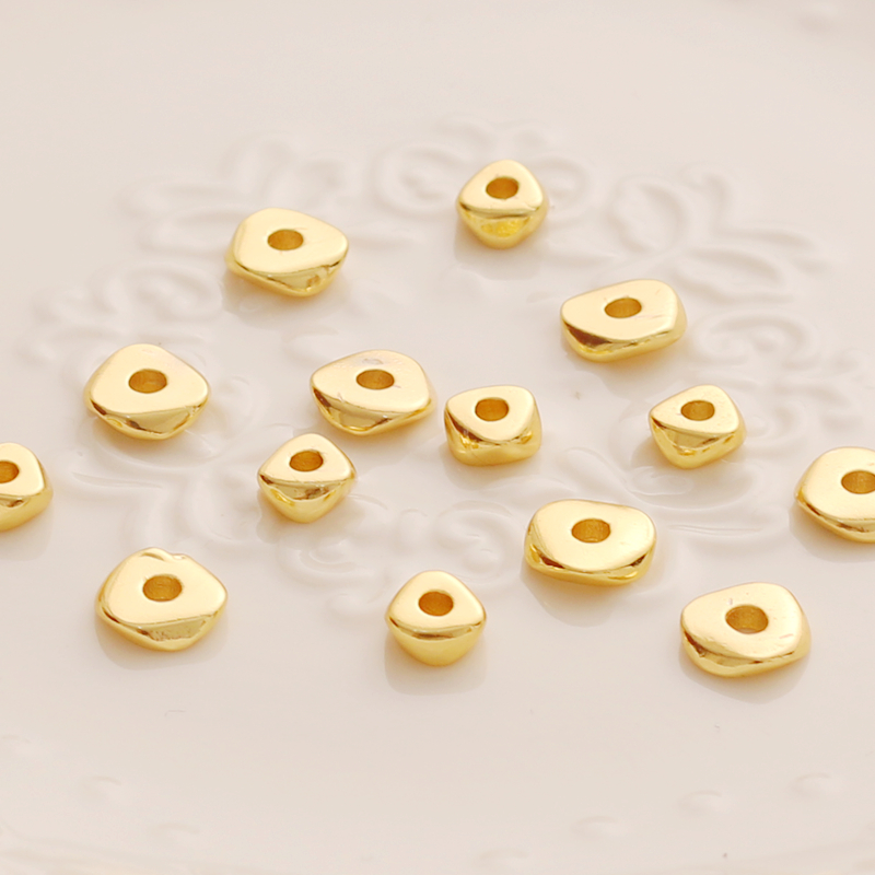 保色哑金不规则隔片DIY饰品