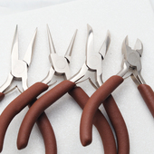 进口精品碳钢钳子无齿尖嘴钳圆嘴斜剪钳手工绕线饰品diy珠宝工具