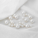 天然贝壳穿孔珍珠散珠耳钉耳环耳钩贝珠材料diy手工手链项链配件