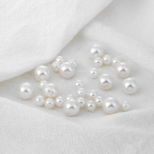 天然贝壳穿孔珍珠散珠耳钉耳环耳钩贝珠材料diy手工手链项链配件