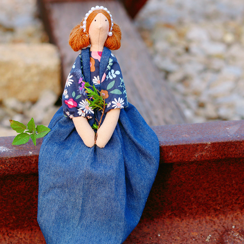 乡村娃娃蒂尔达手工布艺娃娃