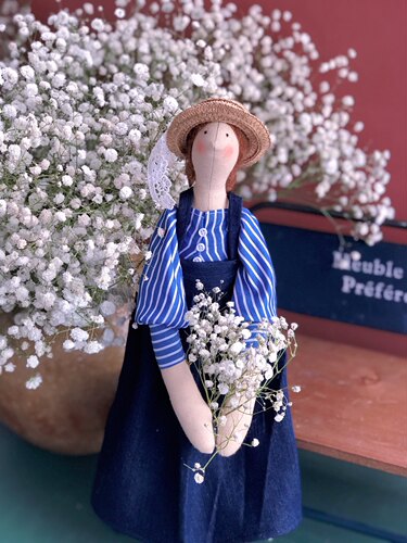 蒂尔达娃娃tilda doll 手工布艺娃娃 治愈玩偶DIY手工乡村风玩偶