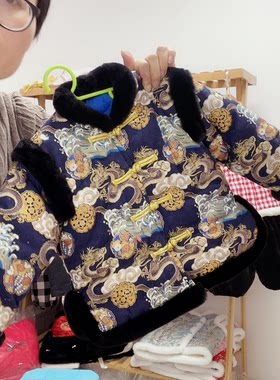 手工棉花拜年服盘扣冬加厚