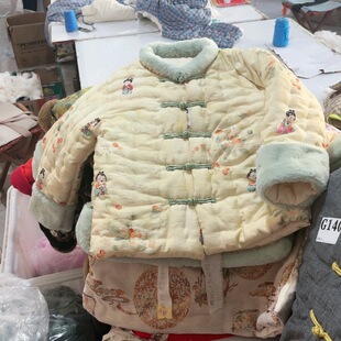 手工棉花棉袄儿童棉衣纯棉花棉服亲子款中小童中大童拜年服