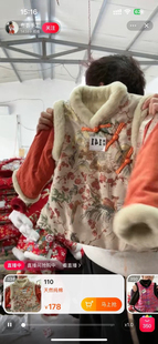 手工棉花棉衣一针一线加厚保暖女士棉服儿童中大童孩子棉袄