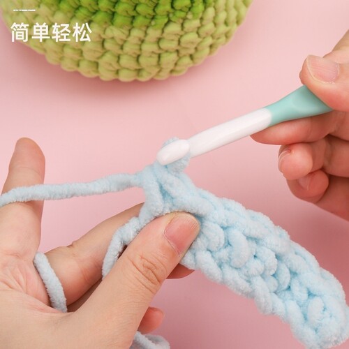 软柄加粗钩针手工diy编织围巾毛衣毛线粗钩针防滑大勾针工具材料