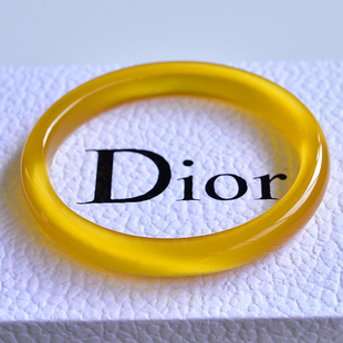 韩版正品细款黄猫眼石手镯时尚水晶镯饰品女猫眼效应明显天然新款