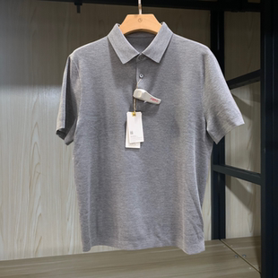 MWWG33911026 金利来男装 含桑蚕丝羊绒常规纯色短袖 夏款 针织衫