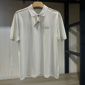 金利来男装 MTS23111431 T恤夏款 含桑蚕丝常规休闲翻领纯色短袖