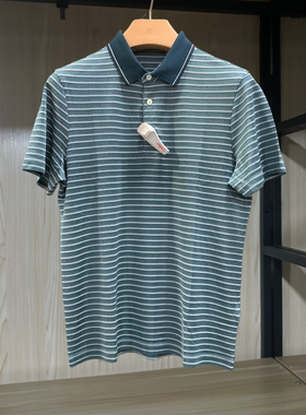 金利来商务男装T恤衫夏款桑蚕丝翻领常规休闲短袖MTS21121469-44