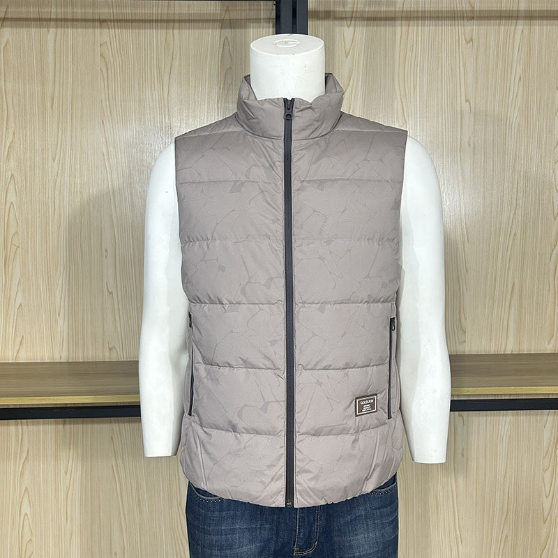 金利来男装羽绒服秋冬季白鸭绒常规立领马甲EDSEG963001-69