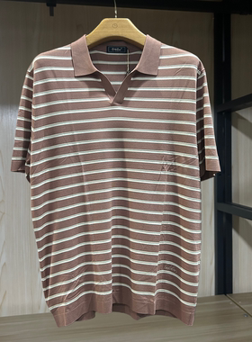 金利来男装针织衫夏季休闲修身翻领上衣MWW22111412-47