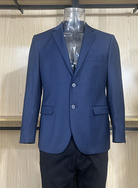 金利来商务男装西装秋冬款羊毛羊绒混纺修身外套MZTF35016238-85