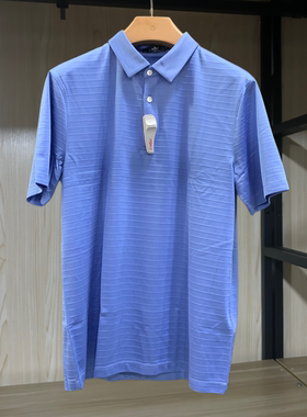 金利来男装T恤衫夏季桑蚕丝混纺常规翻领短袖MTS21111468-25