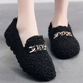 聚氨酯底老北京布鞋 女棉鞋 加绒加厚软底保暖一脚蹬妈妈鞋 冬季 41码