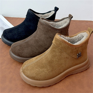 网红爆款雪地靴冬季老北京布鞋加绒加厚面包鞋时尚休闲学生女棉靴