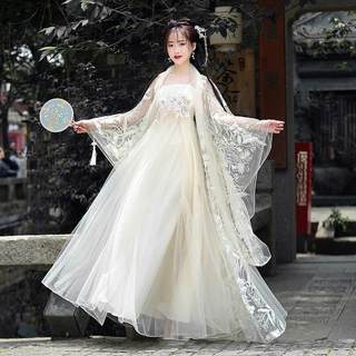 汉服 仙气女古装夏季宽袖薄款飘逸日常可穿古筝古典舞演秀服装