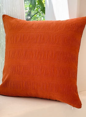 万圣节日礼物南瓜抱枕套橙色卡通可爱幽灵图案客厅装饰方形绒靠垫