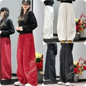 新款 辣妹hiphop街舞裤 街舞裤 休闲美式 宽松显瘦直筒阔腿裤 2026春季