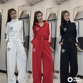 2025年秋冬新款 两件套广场舞曳步舞爵士街舞 加绒加厚休闲运动套装