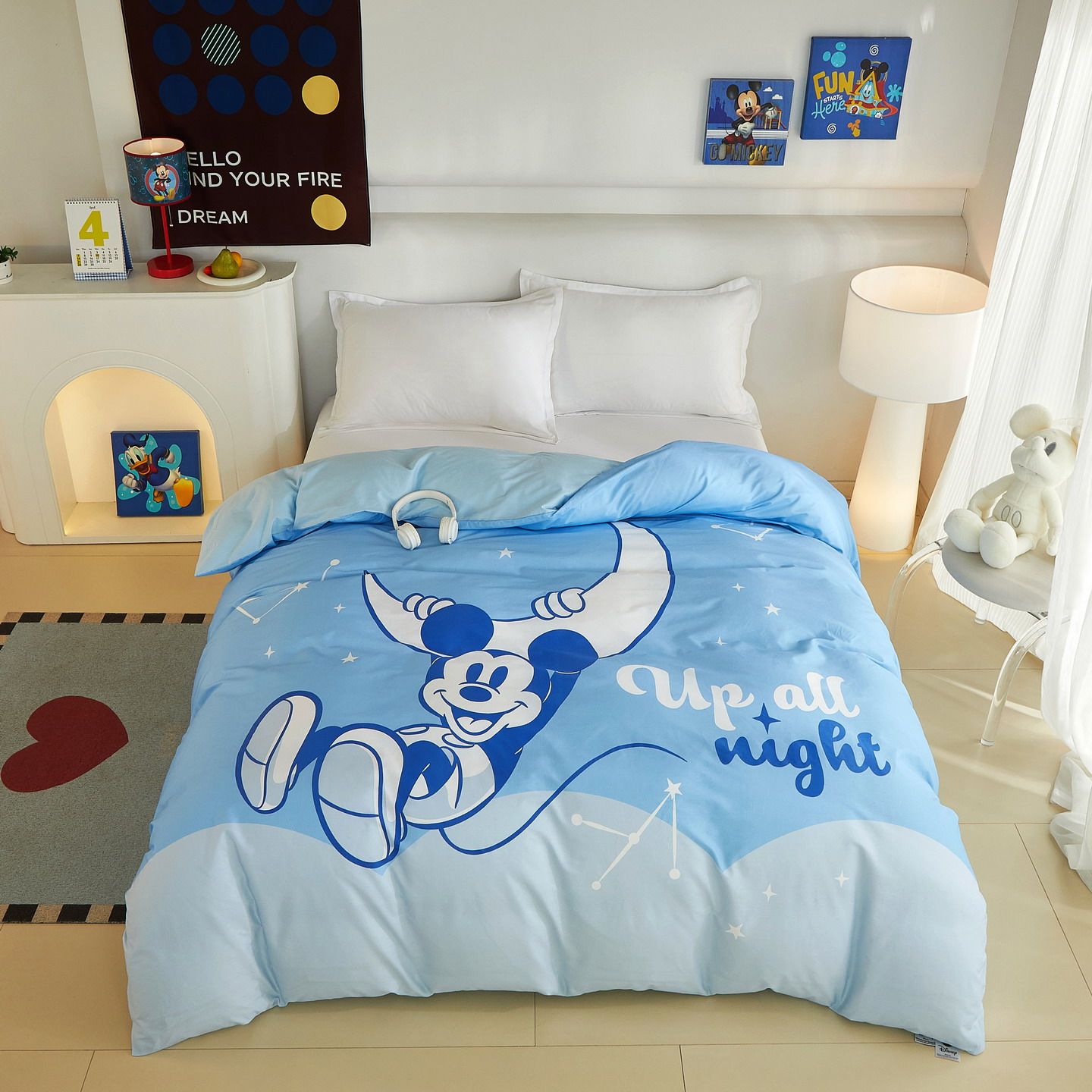 Disney米奇纯棉被套单件150×200×230被罩单双人被芯套宿舍床品