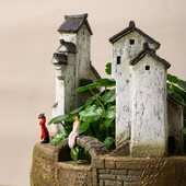 饰铜钱草植物茶洗一叶荷花个性 回式 中国覆古水培花盆装 化花盆茶几