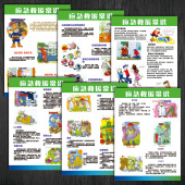 YJZ 现场伤害急救抢救逃生需知应急救援知识常识宣传画挂图海报