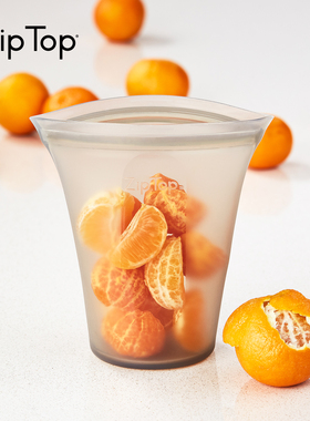 美国ZipTop硅胶杯食品级便携硅胶袋水果零食储物收纳可微波加热