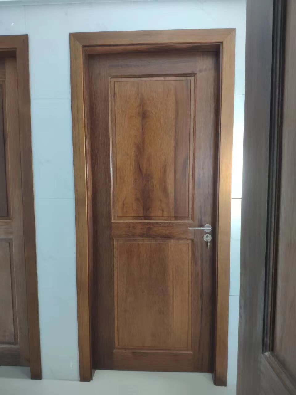 定制实木门菠萝格原木门房间门加工室内门木门定制