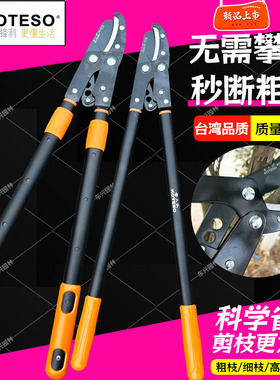 台湾进口开拓者KOTESO132省力大力士伸缩粗枝剪果树修枝剪园艺剪