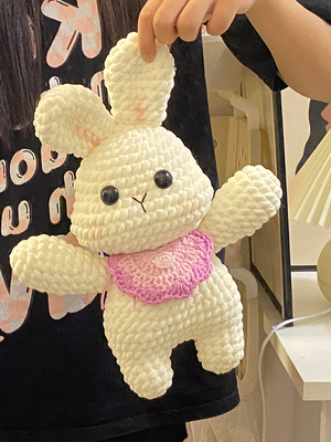 粗冰条线手工钩织玩偶DIY