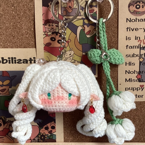 葬送双马尾芙莉莲立体玩偶小团子手工编织毛线钩针自制diy材料包