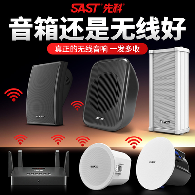 先科无线蓝牙壁挂吸顶音响店铺用