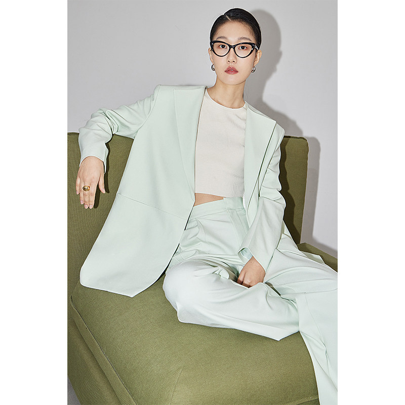 因由 气质西服外套套装宽松休闲阔腿裤设计感高级西装两件套春季,女装/女士精品,时尚套装,淘宝优惠券,粉丝福利购,淘宝优惠卷