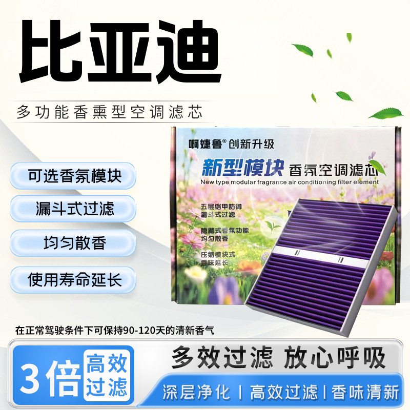 比亚迪唐dm宋pro元plus汉ev海豚海豹驱逐舰香氛模块香薰空调滤芯