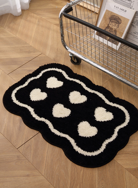 ins风浴室吸水地垫卫生间防滑垫子厕所家用脚垫门垫进门地毯卫浴