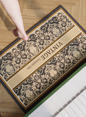 轻奢浴室吸水地垫地毯卫生间门口脚垫高级感卫浴门垫硅藻泥软垫子