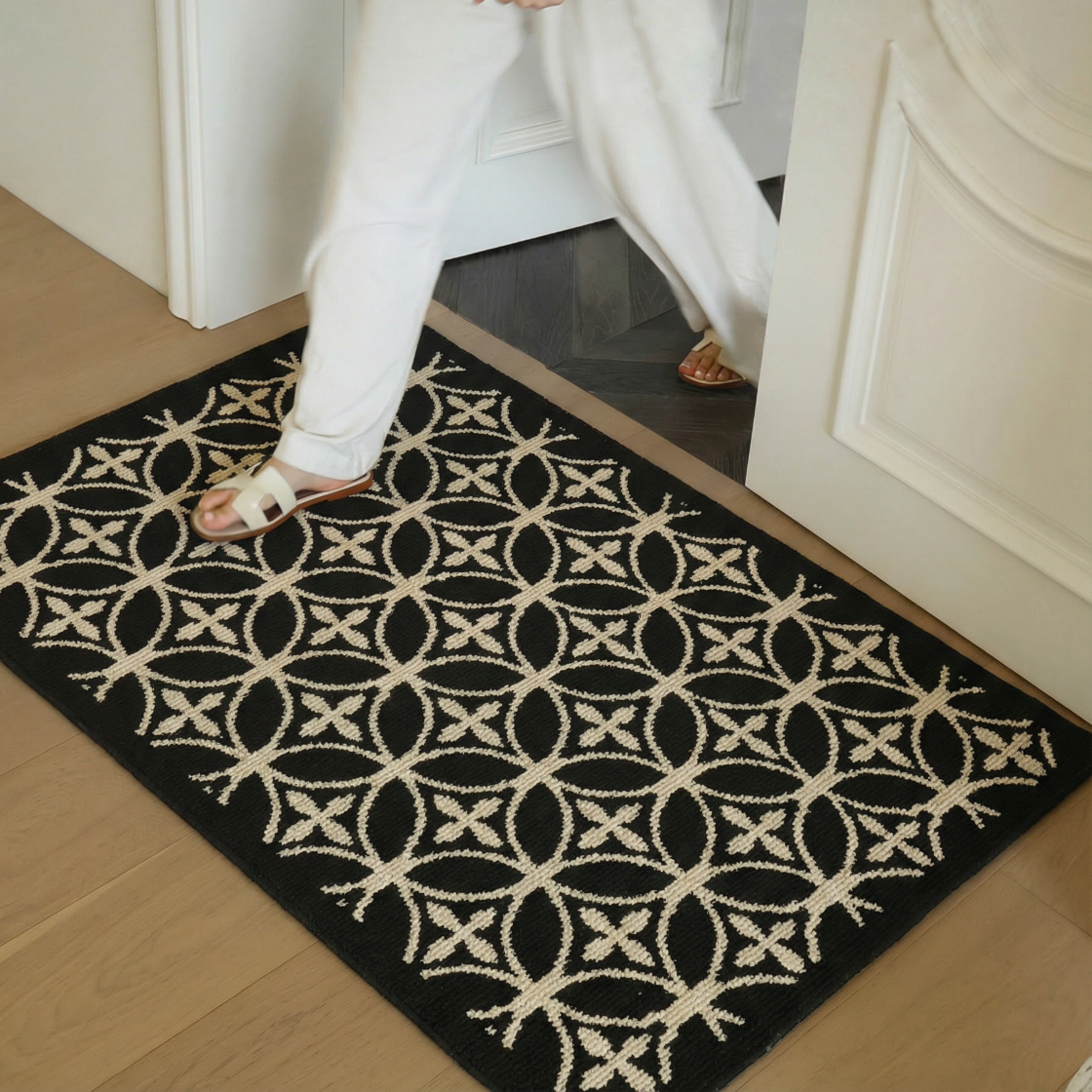 中古风地垫入户门垫高级感进门地毯新款除尘家用玄关门口防滑脚垫,居家布艺,入户地垫,淘宝优惠券,粉丝福利购,淘宝优惠卷