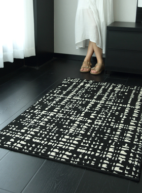 中古风入户门地垫轻奢高级感入门垫玄关进门脚垫子仿羊毛门口地毯