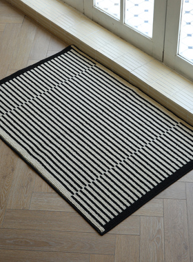 美式入户门地垫高级感新款仿羊毛玄关脚垫门垫进门家用大门口地毯