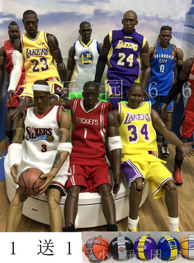 19詹姆斯库里麦迪nba人偶手办