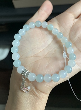 毛毛的翠/M 11665//天然冰胶翡翠手串//780