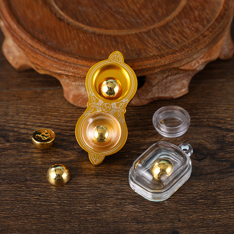 泰国嘎乌吸米星吸钱星吊坠双圆嘎乌盒项链饰品男女特色吊饰配饰品