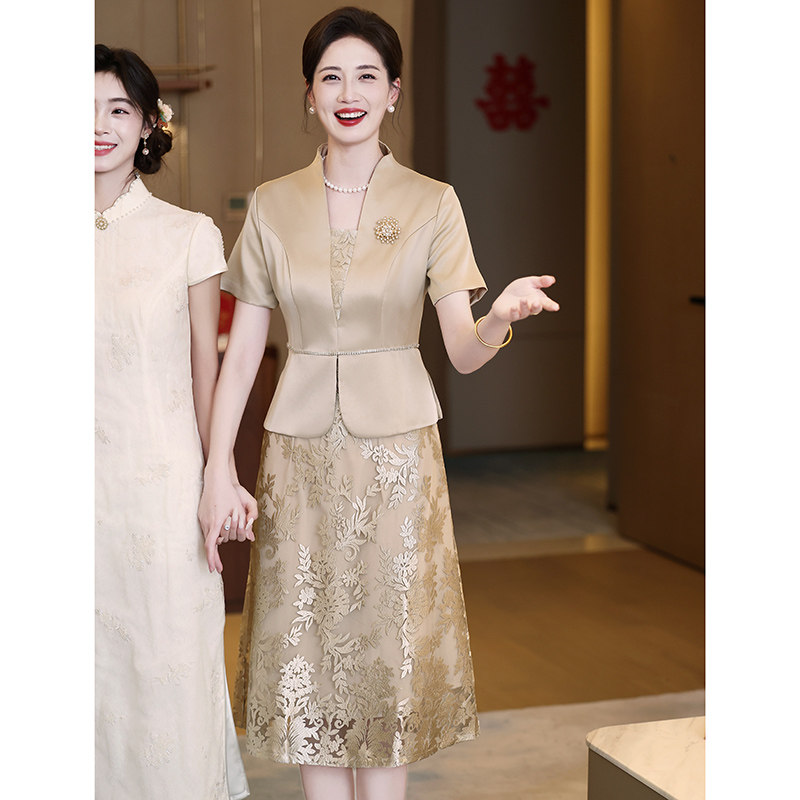 婚宴晚礼服改良旗袍连衣裙图片